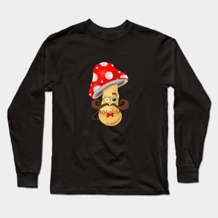 Monocled Mushroom Long Sleeve T-Shirt